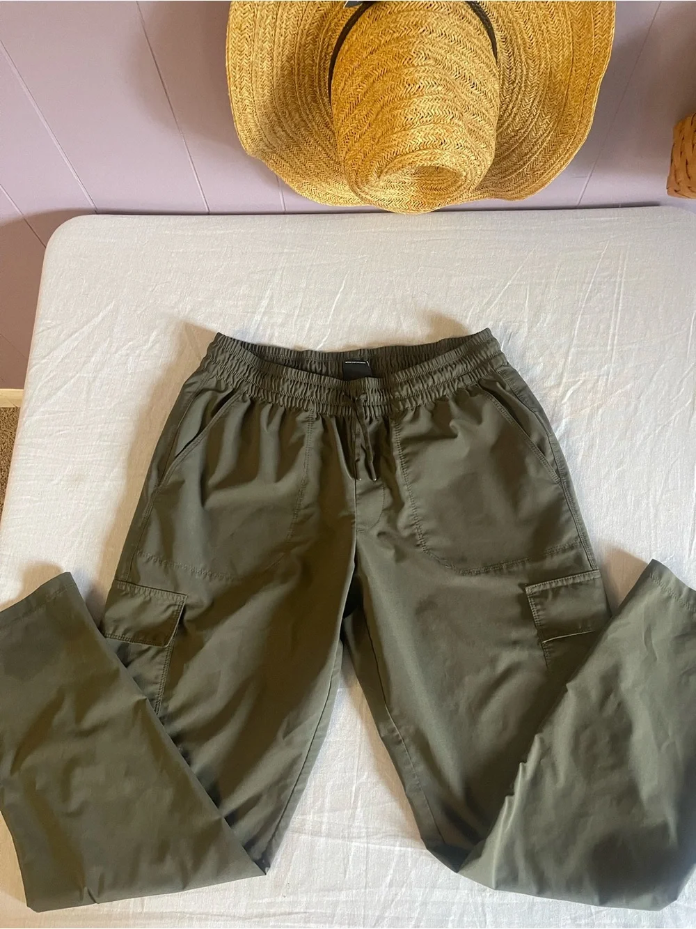 The North Face womensOlive Cargo Jogger Pants 5 pocket